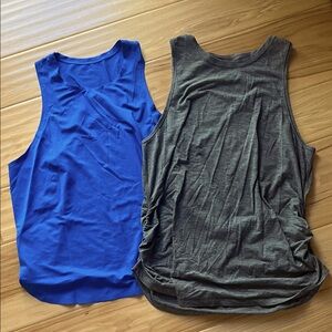 Elegant Blue and Gray Women's Tank Tops. Lululemon size medium